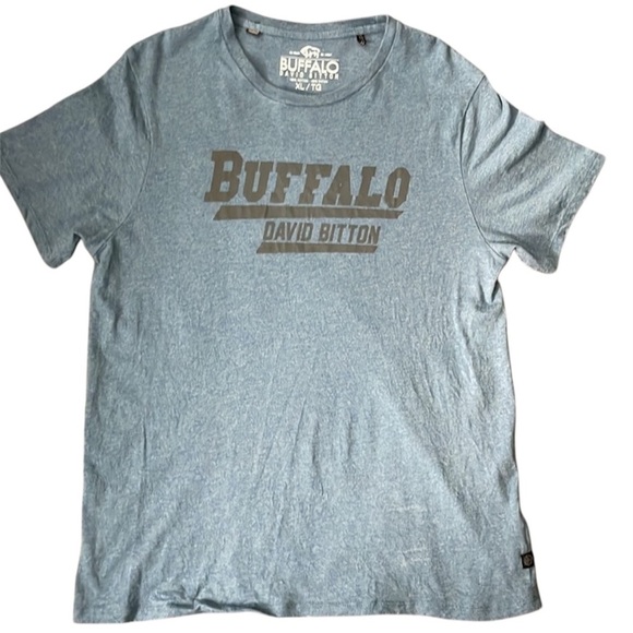 Buffalo David Bitton - Blue 100% Cotton Crewneck T-Shirt Men’s XL - Picture 1 of 9